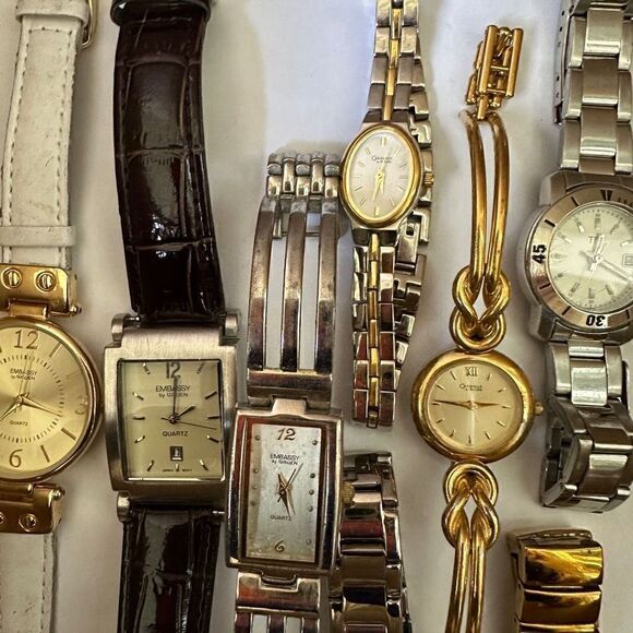 Lot of 9 Womens Watches w/ TFX by Bulova Caravelle by Bulova Elgin and Embassy b - Picture 4 of 5